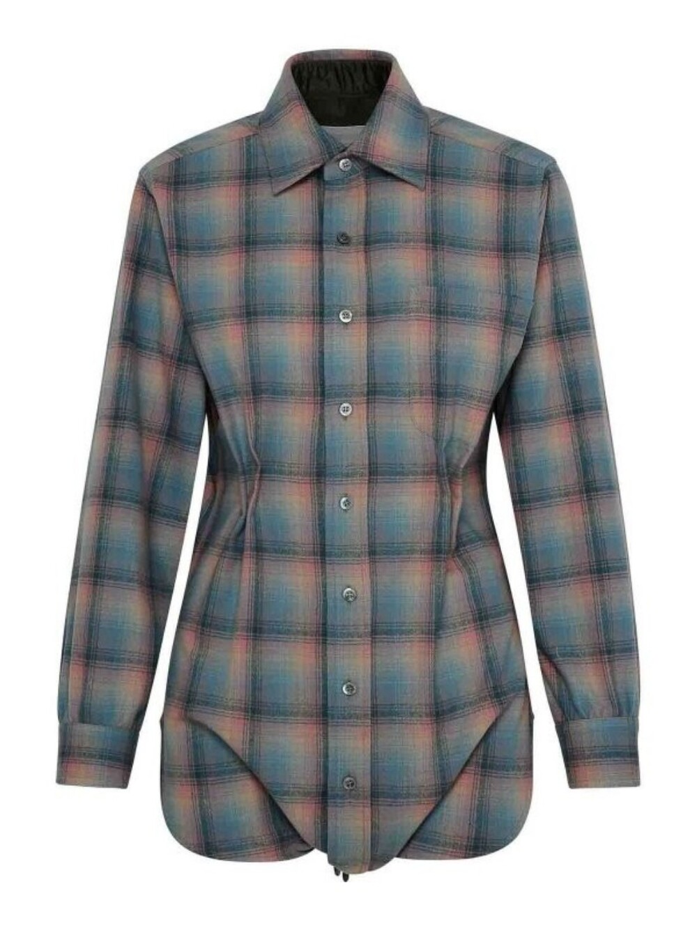 RARE Maison Margiela x Pendleton FW23 Virgin Wool Plaid Playsuit Bodysuit IT36 M